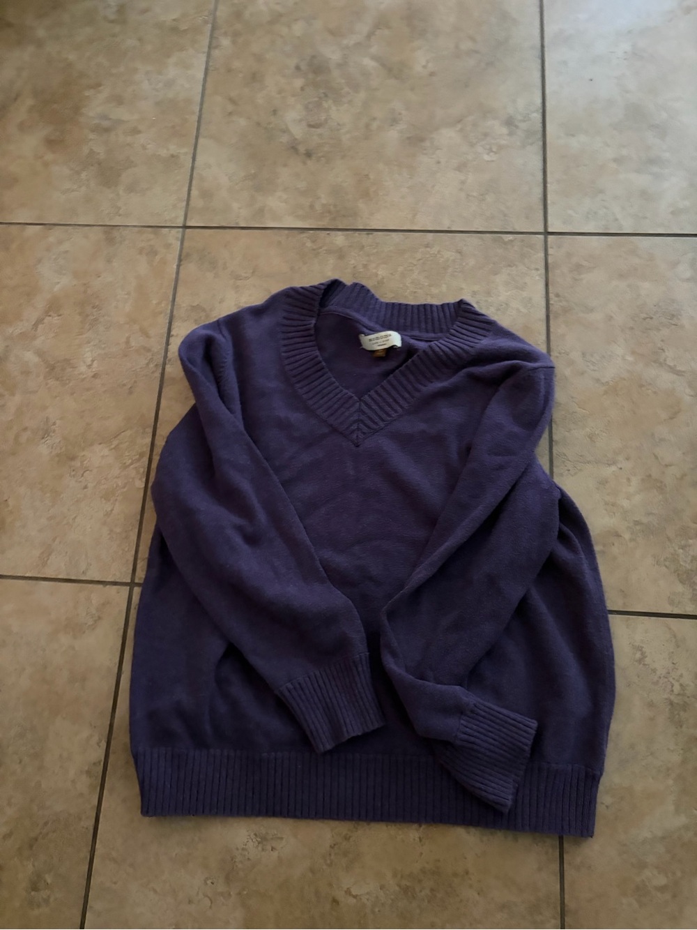 Sonoma Purple V-Neck Sweater